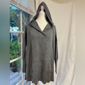 Heather Gray Hooded Sweater